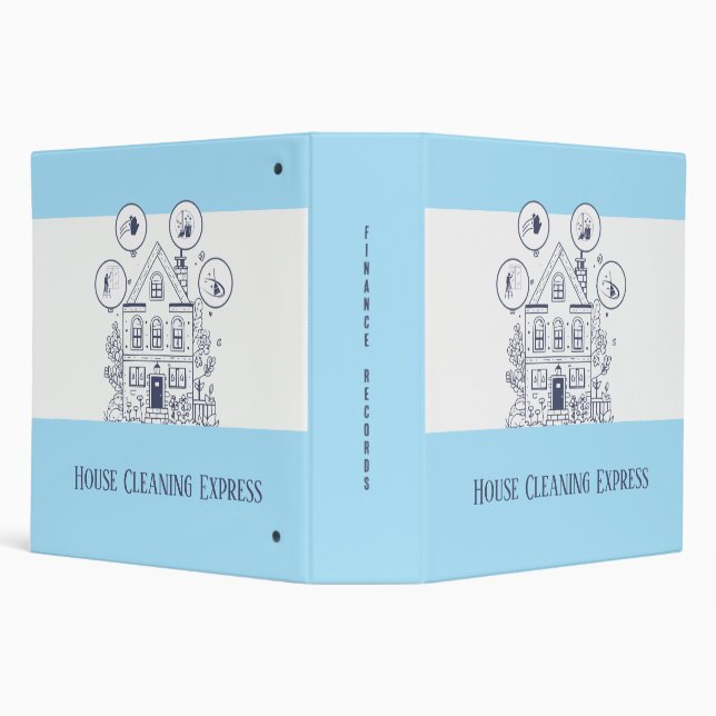 House Cleaning Express 3 Ring Binder (Background)
