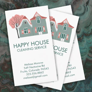 housekeeping business cards samples