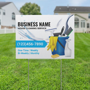 House Cleaning Housekeeping Service Water Flows Sign