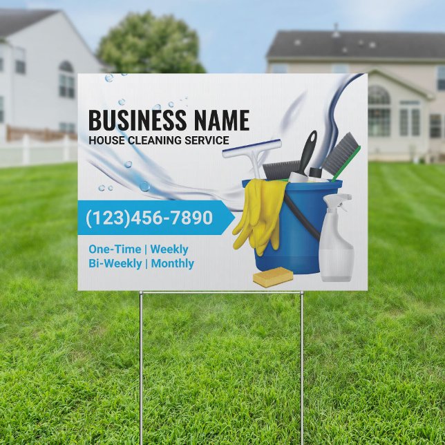 House Cleaning Housekeeping Service Water Flows Sign (Creator Uploaded)