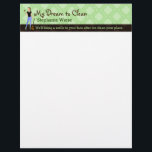 House cleaning letterhead<br><div class="desc">Great card for house cleaner or cleaning service. Customize all text and images.</div>