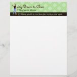 House cleaning letterhead<br><div class="desc">Great card for house cleaner or cleaning service. Customize all text and images.</div>