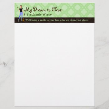 House Cleaning Letterhead by MsRenny at Zazzle