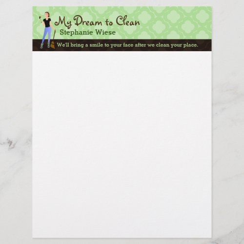 House cleaning letterhead