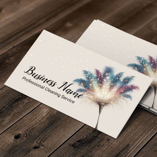 House Cleaning Magical Feather Duster Housekeeping Business Card