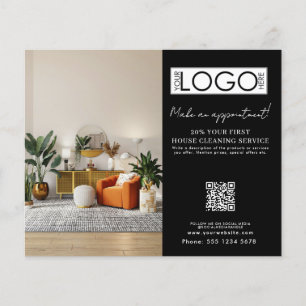 House Cleaning Maid  Appointment Business Logo Flyer