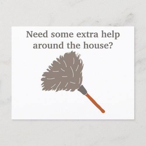 House Cleaning Maid Business Advertising Postcard