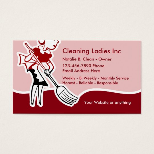 cleaning service card designs