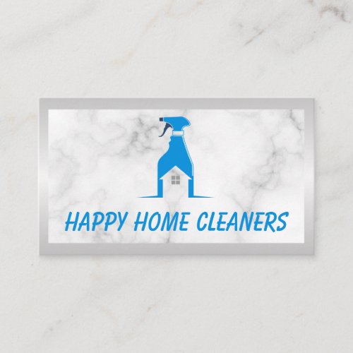 House Cleaning Maid Logo  Spray Business Card