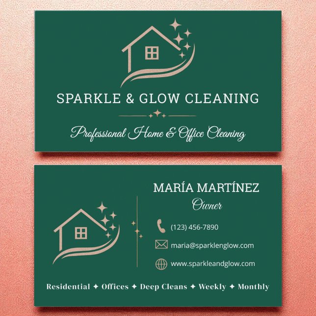 House Cleaning Maid Service Business Card (Creator Uploaded)
