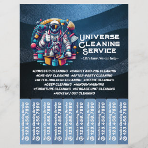 House cleaning Maid Service Flyer Tear Off Strips