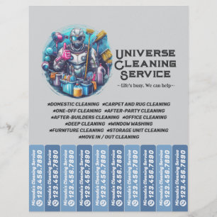 House cleaning Maid Service Flyer Tear Off Strips