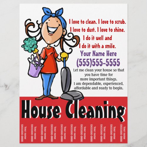 House Cleaning Marketing flyer