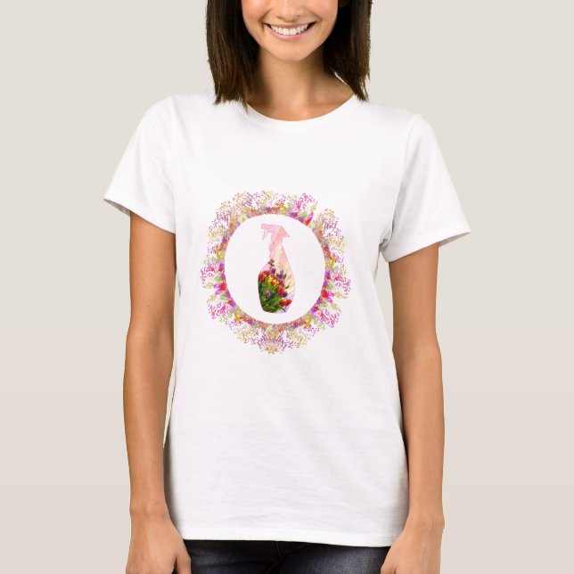 House Cleaning Nature Care Spray Bottle T-Shirt (Front)