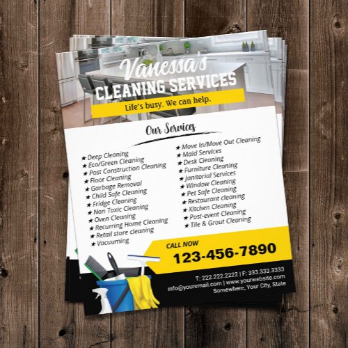 House Cleaning Office Cleaning Promotional Flyer