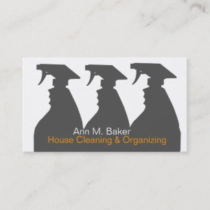 House Cleaning Organizing Services Business Card