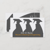 House Cleaning Organizing Services Business Card (Front/Back)