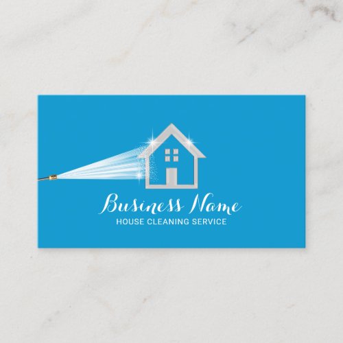 House Cleaning Power Wash Roof Cleaning Business Card