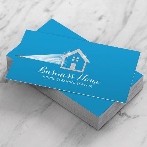 House Cleaning Power Wash Roof Cleaning Business Card