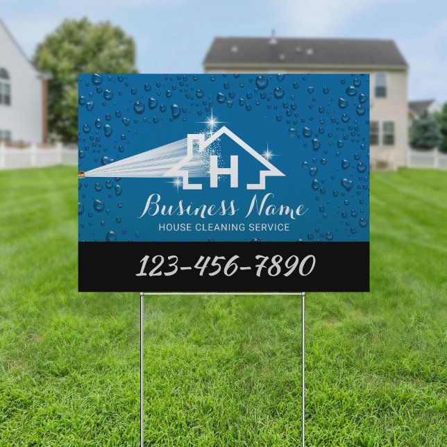 House Cleaning Pressure Washing Monogram Logo Sign (Creator Uploaded)
