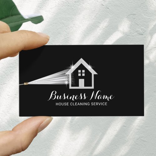 House Cleaning Pressure Washing Roof Cleaning Business Card