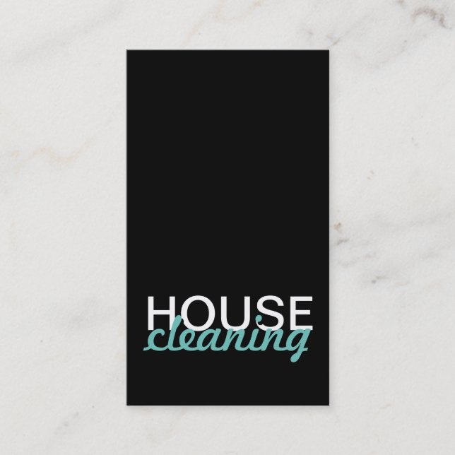 house cleaning punch card (Front)