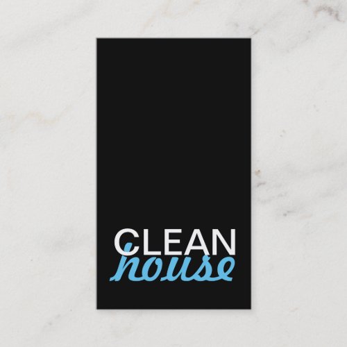 house cleaning punch card