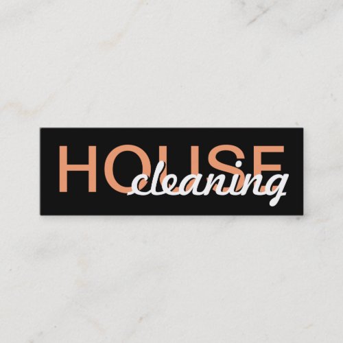 house cleaning punch card