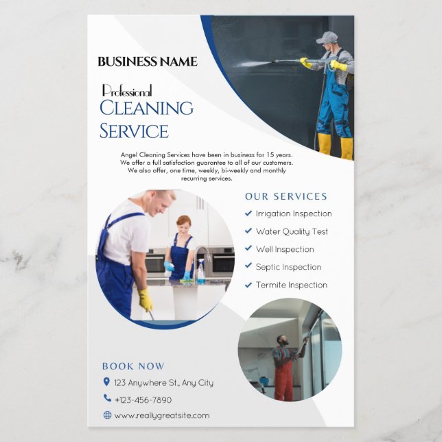 House Cleaning Service Business flyers (Front)