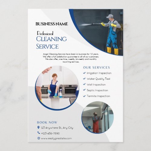 House Cleaning Service Business flyers Invitation