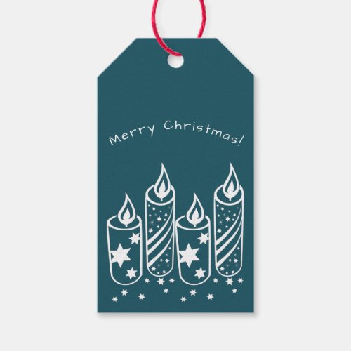 House Cleaning Service Candles Merry Christmas Gift Tags