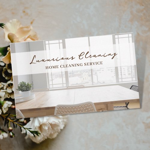 House Cleaning Service Clean Modern Business Card