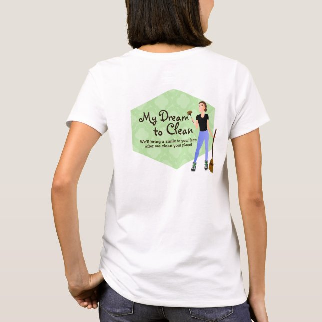 House cleaning service logo shirts (Back)