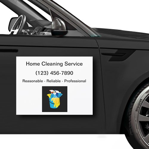 House Cleaning Service Mobile Car Magnets