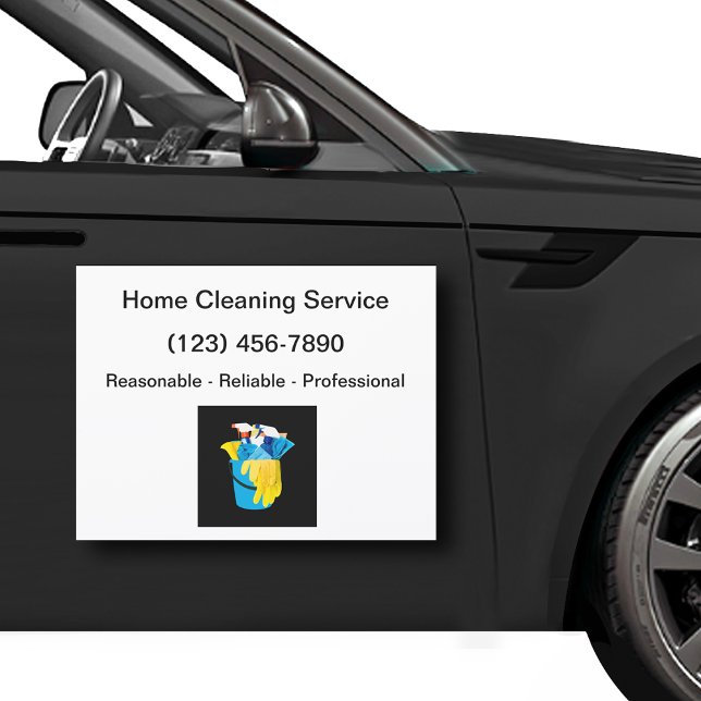House Cleaning Service Mobile Car Magnets (Creator Uploaded)