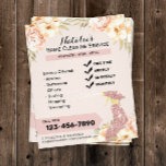 House Cleaning Service Modern Floral Housekeeping Flyer<br><div class="desc">House Cleaning Service Modern Floral Housekeeping Flyers.</div>