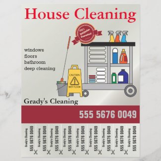 House Cleaning Service Small Business Flyer