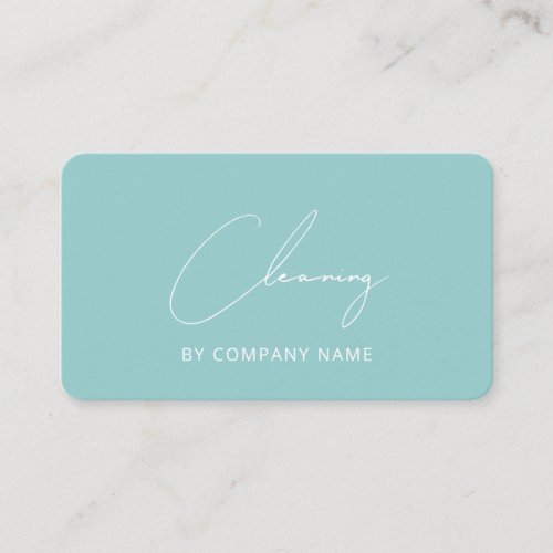 House Cleaning Service Stylish Business Card