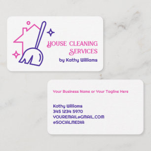House Cleaning Services Business Card
