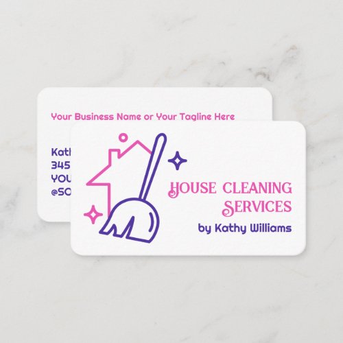 House Cleaning Services Business Card