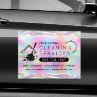 House Cleaning Services Company Trendy Holographic