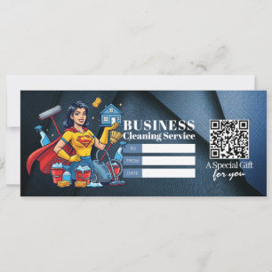 House Cleaning Services Gift Certificate Voucher Invitation