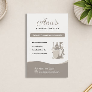 House Cleaning Services Neutral Beige Flyer