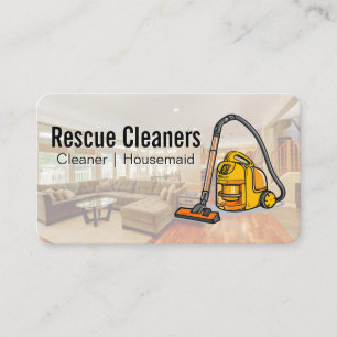 House Cleaning Services Vacuum Maid Business Card