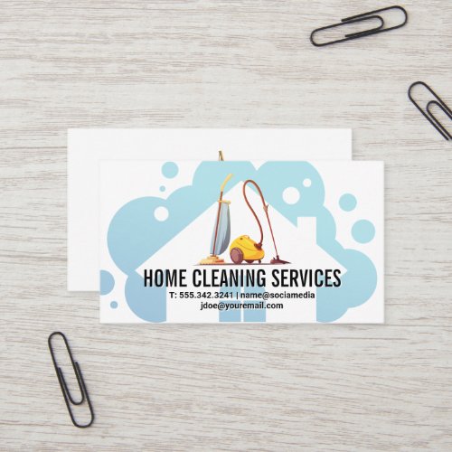 House Cleaning Services  Vacuums  Business Card