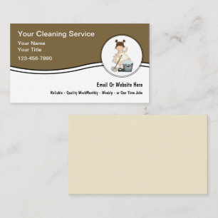 House Cleaning Simple Business Cards