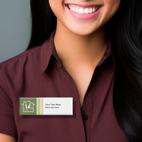 House Cleaning Trendy Staff Name Tags