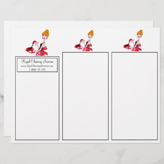 House Cleaning Tri-Fold Brochures (Front/Back)