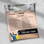 House Cleaning Window Cleaning Maid Service Beige Flyer<br><div class="desc">House Cleaning Window Cleaning Maid Service Flyers.</div>