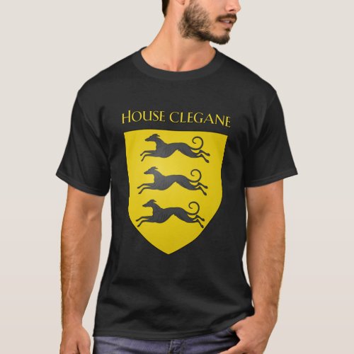 House Clegane Coat of Arms Heraldry Sigil  A Song  T_Shirt